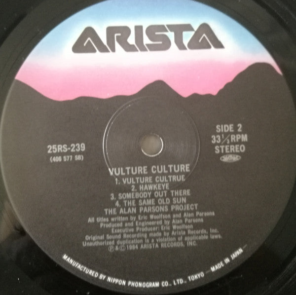 The Alan Parsons Project - Vulture Culture (Vinyl, LP, Album, Stereo)