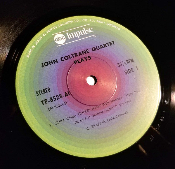 The John Coltrane Quartet - The John Coltrane Quartet Plays (Vinyl, LP, Album, Reissue, Stereo) Very Good Plus (VG+) / Very Good (VG)