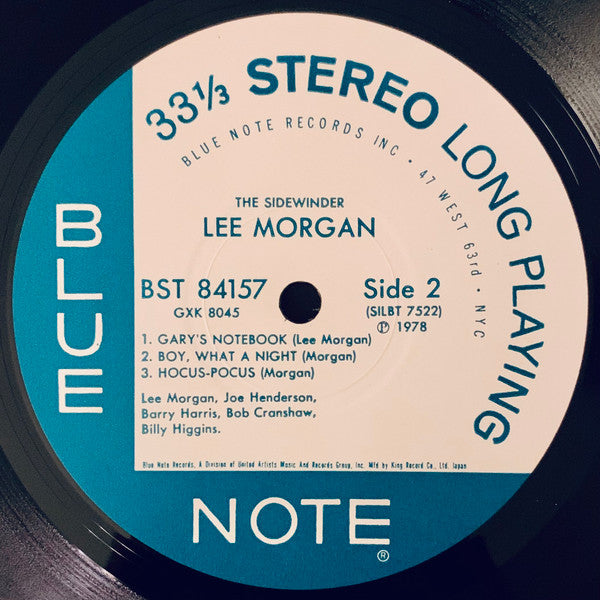 Lee Morgan - The Sidewinder (Vinyl, LP, Album, Stereo, Reissue)