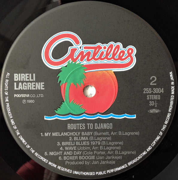 Biréli Lagrène - Routes To Django (Vinyl, LP, Album, Stereo) Near Mint (NM or M-) / Very Good Plus (VG+)