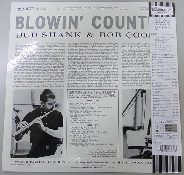 Bud Shank - Blowin' Country (Vinyl, LP, Album, Reissue, Mono) Near Mint (NM or M-) / Very Good Plus (VG+)