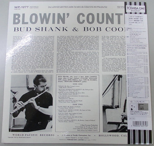 Bud Shank - Blowin' Country (Vinyl, LP, Album, Reissue, Mono) Near Mint (NM or M-) / Very Good Plus (VG+)