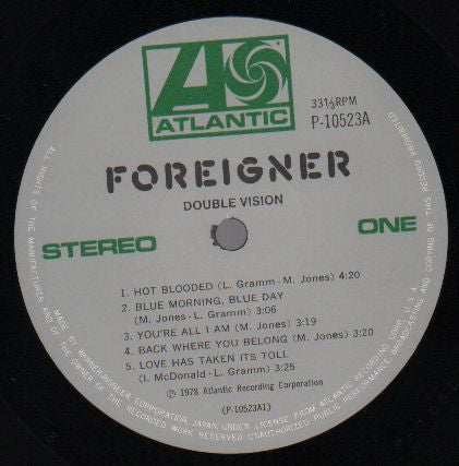 Foreigner - Double Vision (Vinyl, LP, Album)