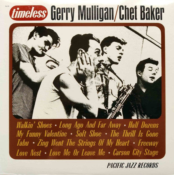 Gerry Mulligan - Timeless (Vinyl, LP, Compilation, Mono) Very Good Plus (VG+) / Very Good Plus (VG+)