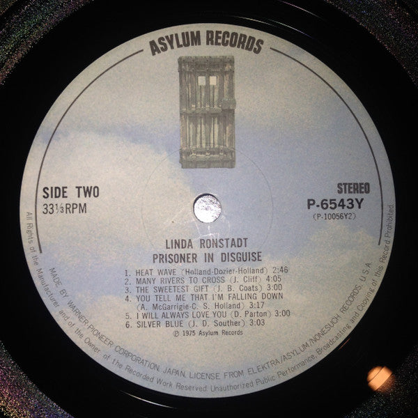 Linda Ronstadt - Prisoner In Disguise (Vinyl, LP, Album, Reissue) Very Good (VG) / Very Good (VG)