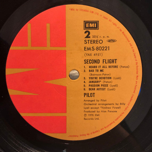 Pilot - Second Flight (Vinyl, LP, Album)