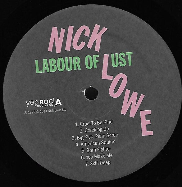 Nick Lowe - Labour Of Lust (Vinyl, LP, Album, Reissue) Very Good Plus (VG+) / Very Good Plus (VG+)