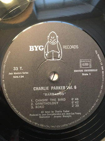 Charlie Parker - The Complete Charlie Parker Vol. 6 "Barbados" (Vinyl, LP, Compilation, Stereo) Very Good Plus (VG+) / Very Good (VG)