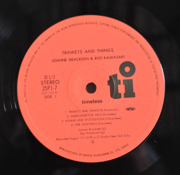 Joanne Brackeen - Trinkets And Things (Vinyl, LP, Album, Stereo) Near Mint (NM or M-) / Very Good Plus (VG+)