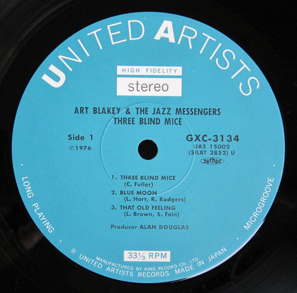 Art Blakey & The Jazz Messengers - 3 Blind Mice (Vinyl, LP, Album, ...
