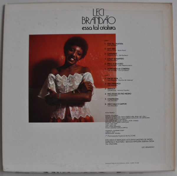 Leci Brandão - Essa Tal Criatura (Vinyl, LP, Album, Stereo) Good Plus (G+) / Very Good (VG)