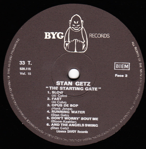 Stan Getz - The Starting Gate (Vinyl, LP, Compilation) Very Good (VG) / Very Good Plus (VG+)