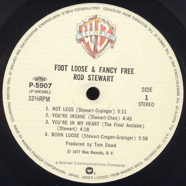 Rod Stewart - Foot Loose & Fancy Free (Vinyl, LP, Album, Reissue) Very Good Plus (VG+) / Very Good (VG)