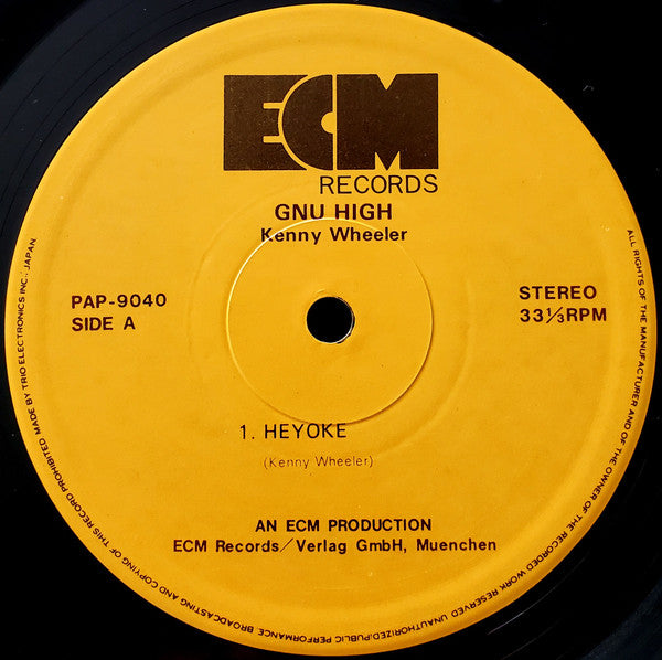 Kenny Wheeler - Gnu High = ヌー・ハイ (Vinyl, LP, Album)