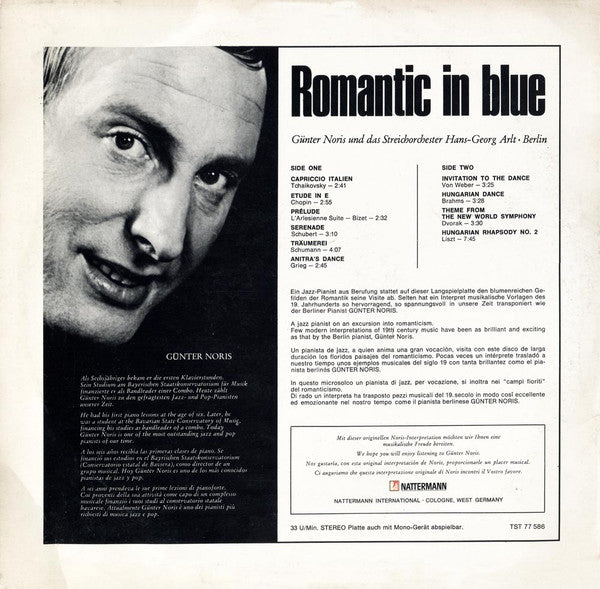 Günter Noris - Romantic In Blue (Vinyl, LP, Album, Reissue, Stereo) Very Good (VG) / Good Plus (G+)