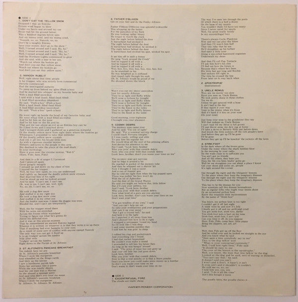Frank Zappa - Apostrophe (') (Vinyl, LP, Album, Stereo) Very Good (VG) / Very Good (VG)