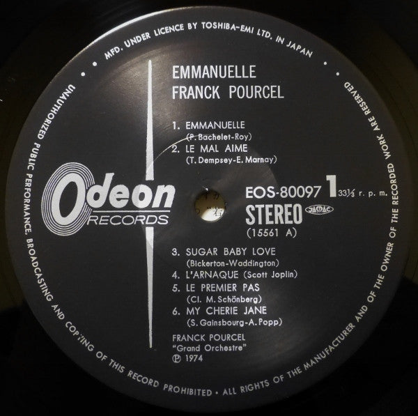 Franck Pourcel Et Son Grand Orchestre - Emmanuelle (Vinyl, LP, Albu...