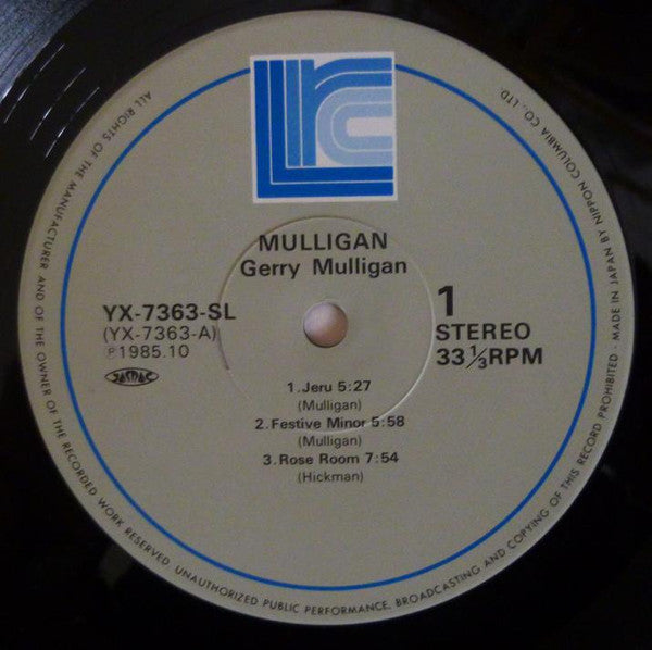 Gerry Mulligan - Mulligan (Vinyl, LP, Unofficial Release)