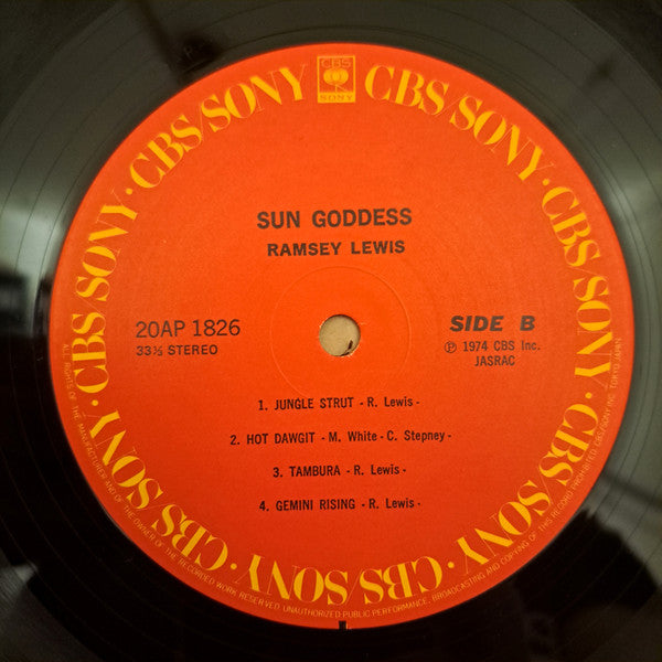 Ramsey Lewis - Sun Goddess (Vinyl, LP, Album, Reissue) Near Mint (NM or M-) / Very Good Plus (VG+)