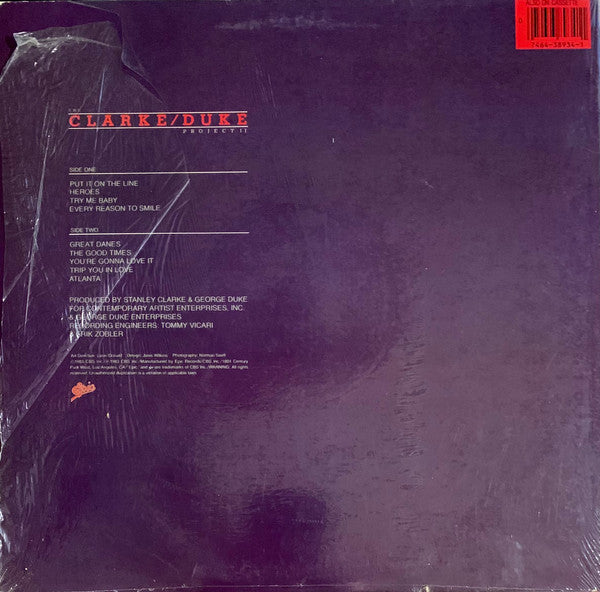 Stanley Clarke/George Duke - The Clarke / Duke Project II (Vinyl, LP, Album) Very Good Plus (VG+) / Very Good Plus (VG+)
