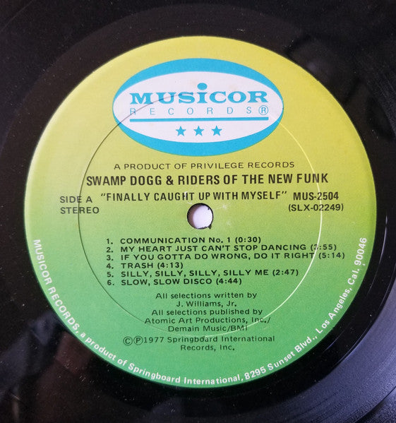 Swamp Dogg - Finally Caught Up With Myself (Vinyl, LP, Album, Stereo) Very Good (VG) / Good Plus (G+)