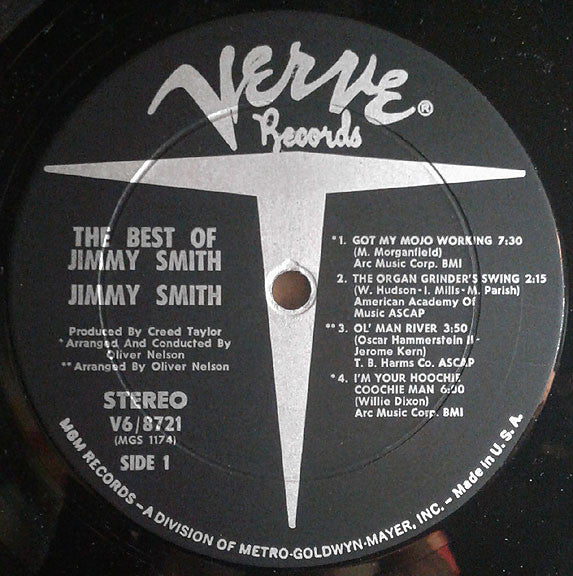 Jimmy Smith - The Best Of Jimmy Smith (Vinyl, LP, Compilation, Stereo) Good Plus (G+) / Good (G)