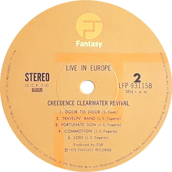Creedence Clearwater Revival - Live In Europe (Vinyl, LP, Album, St...