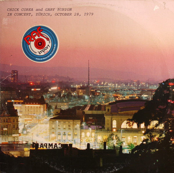 Gary Burton / Chick Corea - In Concert, Zürich, October 28, 1979 (2xVinyl, LP, Album) Very Good Plus (VG+) / Very Good (VG)