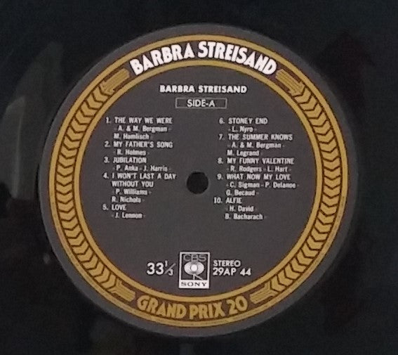 Barbra Streisand - Grand Prix 20 (Vinyl, LP, Compilation) Very Good Plus (VG+) / Very Good Plus (VG+)