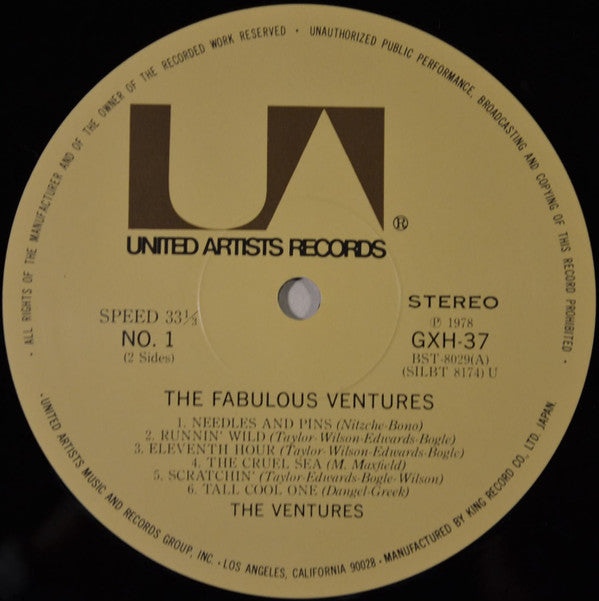 The Ventures - The Fabulous Ventures (Vinyl, LP, Album, Reissue, Stereo) Very Good (VG) / Very Good (VG)