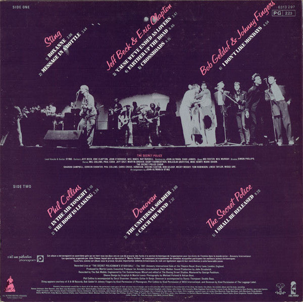 Various - The Secret Policeman's Concert (Vinyl, LP, Album, Stereo) Very Good (VG) / Good Plus (G+)