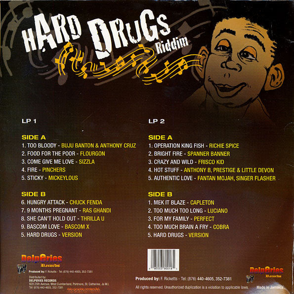 Various - Hard Drugs Riddim (2xVinyl, LP, Compilation) Mint (M) / Mint (M)