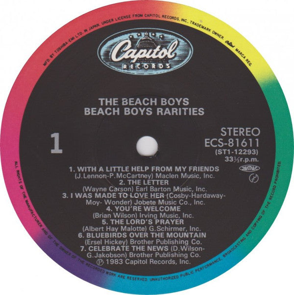 The Beach Boys - The Beach Boys Rarities (Vinyl, LP, Album, Compilation) Very Good Plus (VG+) / Very Good (VG)