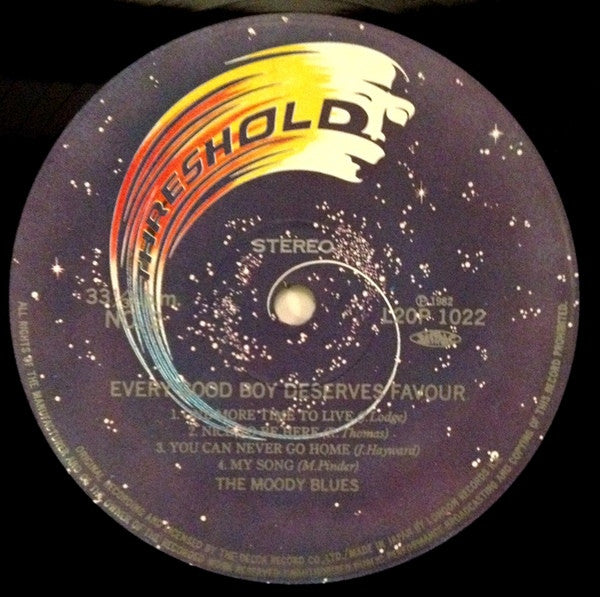 The Moody Blues - Every Good Boy Deserves Favour (Vinyl, LP, Album, Reissue) Very Good Plus (VG+) / Very Good Plus (VG+)