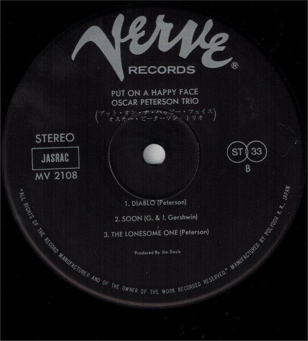 The Oscar Peterson Trio - Put On A Happy Face (Vinyl, LP, Album, Re...