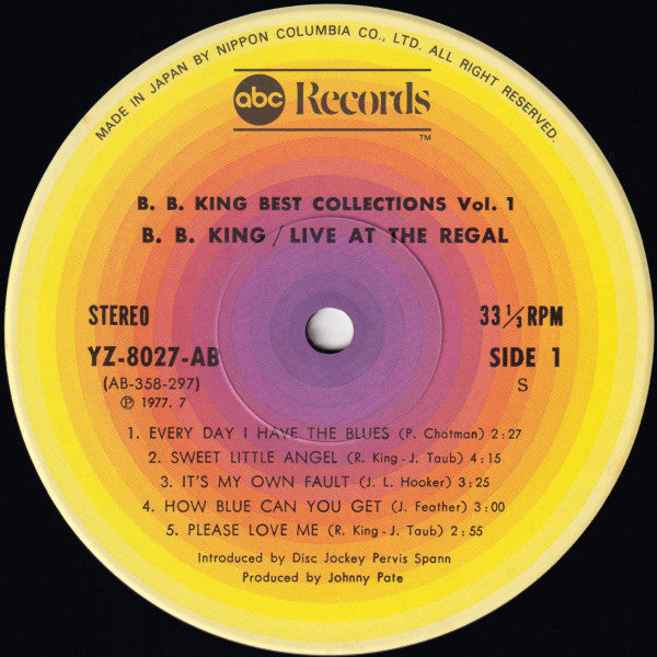 BB King - Live At The Regal (Vinyl, LP, Album, Reissue, Stereo) Very Good (VG) / Very Good (VG)