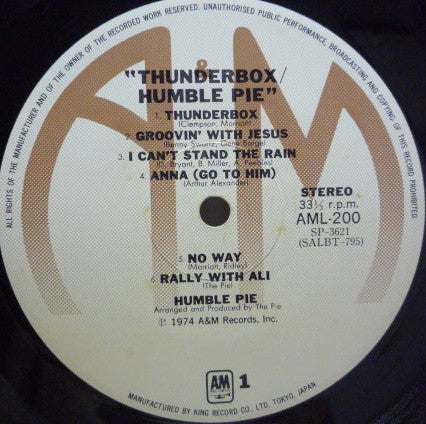 Humble Pie - Thunderbox (Vinyl, LP, Album)