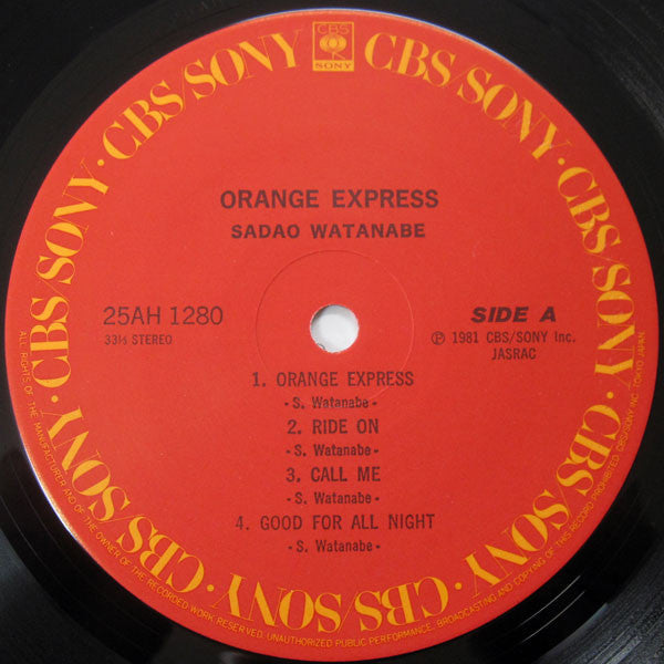 Sadao Watanabe - Orange Express = オレンジ・エクスプレス (Vinyl, LP, Album, St...