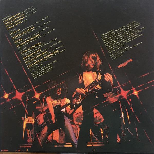 Derringer (2) - Live (Vinyl, LP, Album) Very Good Plus (VG+) / Very Good Plus (VG+)