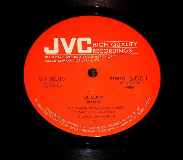 Irakere - El Coco (Vinyl, LP, Album) Very Good Plus (VG+) / Very Good Plus (VG+)