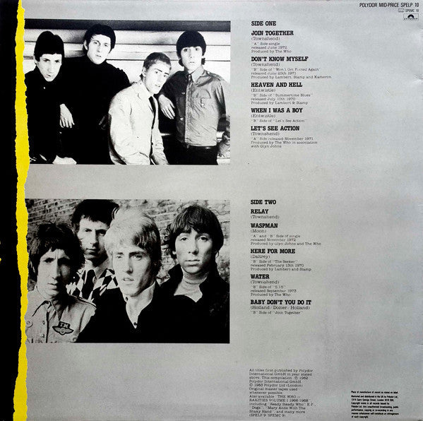 The Who - Rarities Vol. 2 "1970-1973" (Vinyl, LP, Compilation) Very Good Plus (VG+) / Good Plus (G+)