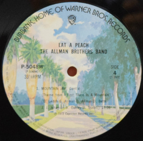 The Allman Brothers Band - Eat A Peach (2xVinyl, LP, Album, Reissue) Very Good Plus (VG+) / Good (G)