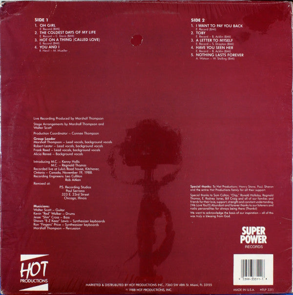The Chi-Lites - Live! (Vinyl, LP, Album) Very Good Plus (VG+) / Very Good (VG)