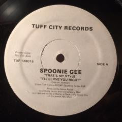 Spoonie Gee - That's My Style (Vinyl, 12", 33 ⅓ RPM, Promo) Good Plus (G+) / Good Plus (G+)