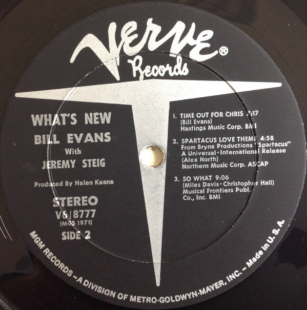 Bill Evans - What's New (Vinyl, LP, Stereo)