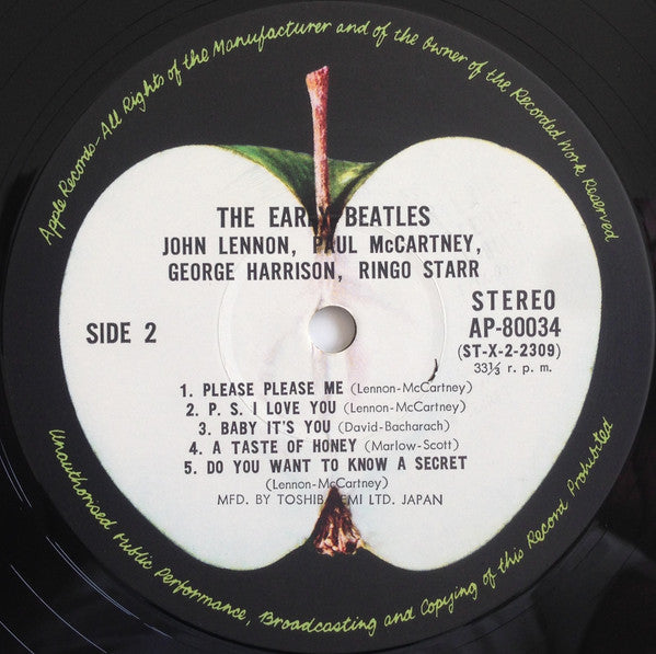 The Beatles - The Early Beatles (Vinyl, LP, Album, Compilation, Reissue, Stereo) Very Good Plus (VG+) / Very Good Plus (VG+)
