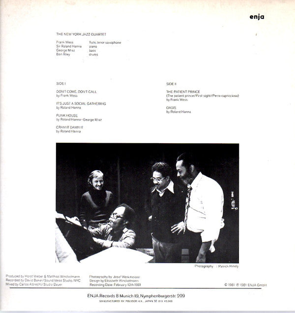 New York Jazz Quartet - Oasis (Vinyl, LP, Album, Stereo) Very Good Plus (VG+) / Very Good Plus (VG+)