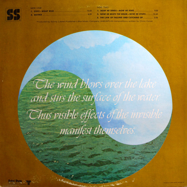 Chick Corea - Now He Sings, Now He Sobs (Vinyl, LP, Album, Stereo)