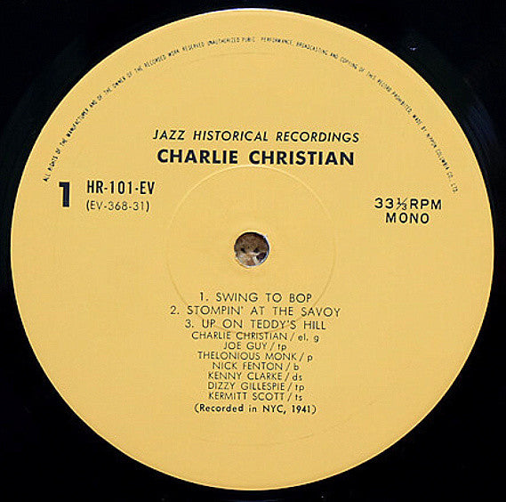 Charlie Christian - Jazz Immortal (Vinyl, LP, Album, Reissue, Mono)