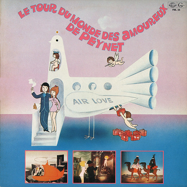 Ennio Morricone - ペイネ／愛の世界旅行 = Le Tour Du Monde Des Amoureux De Peynet (Il Giro Del Mondo Degli Innamorati Di Peynet) (Vinyl, LP, Album) Very Good Plus (VG+) / Very Good (VG)